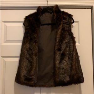 Faux fur vest